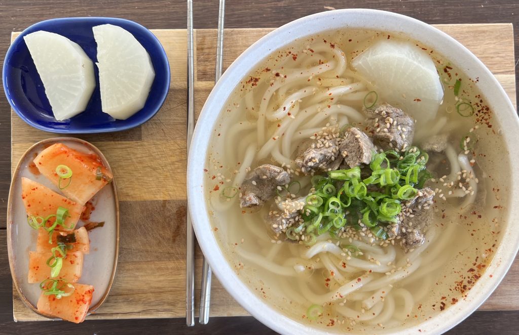 bone broth udon